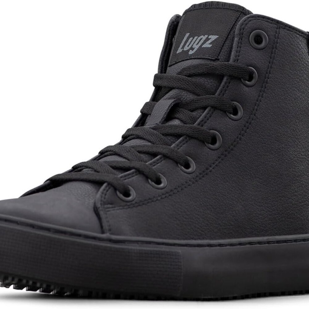 Women's Leather Work Sneaker Size 8.5 Rubber Slip-Resistant Casual Shoe